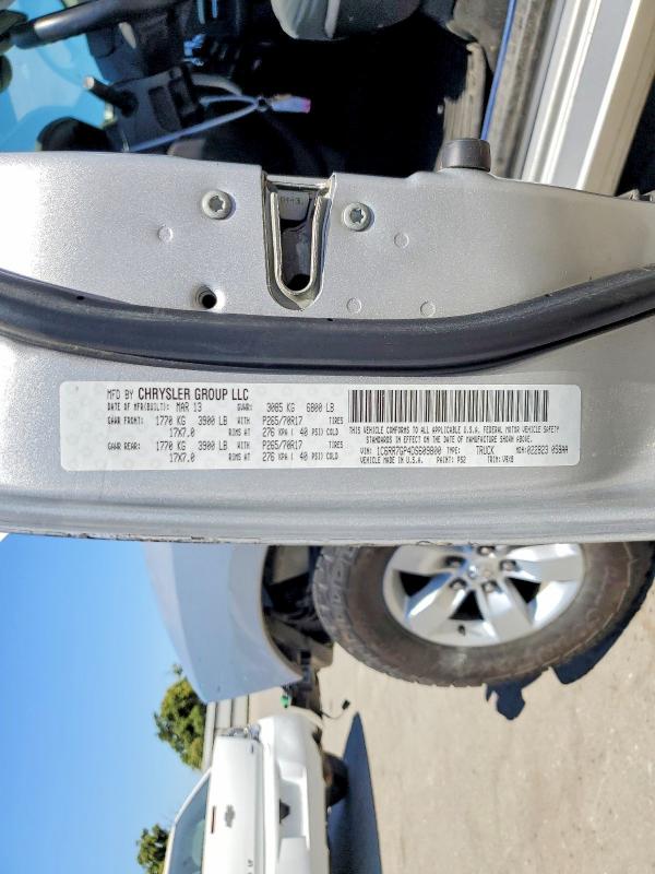 Продажа на аукционе авто 2013 Ram 1500, vin: 1C6RR7GP4DS609800, номер лота: 60870956