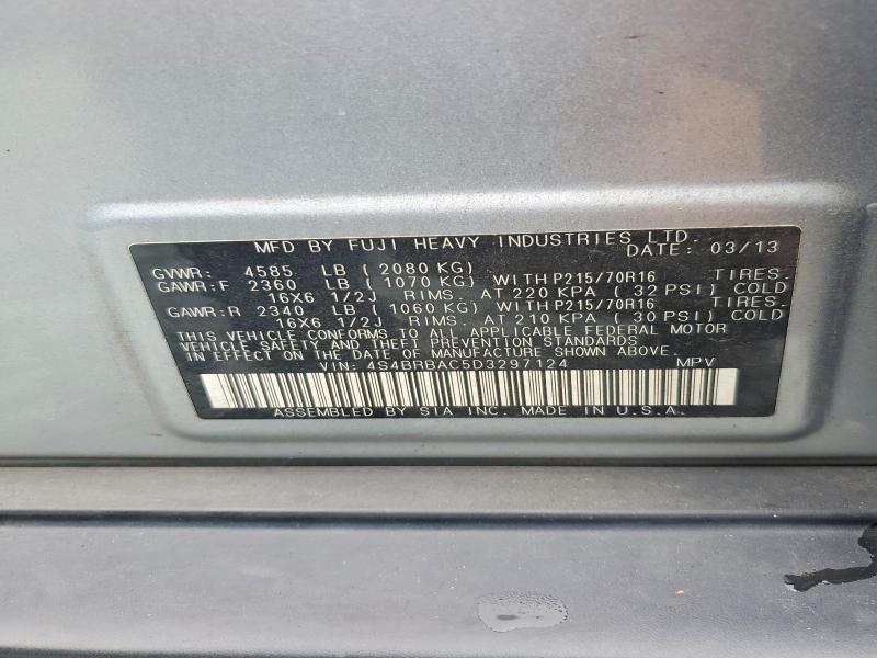 2013 Subaru Outback მანქანა იყიდება აუქციონზე, vin: 4S4BRBAC5D3297124, აუქციონის ნომერი: 62298636
