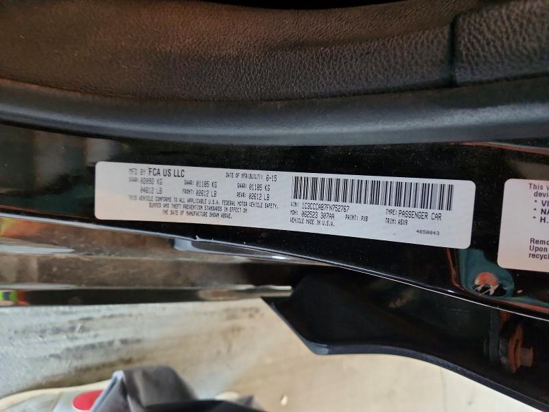 Aukcja sprzedaży 2015 Chrysler 200, vin: 1C3CCCAB7FN752767, numer aukcji: 63503716