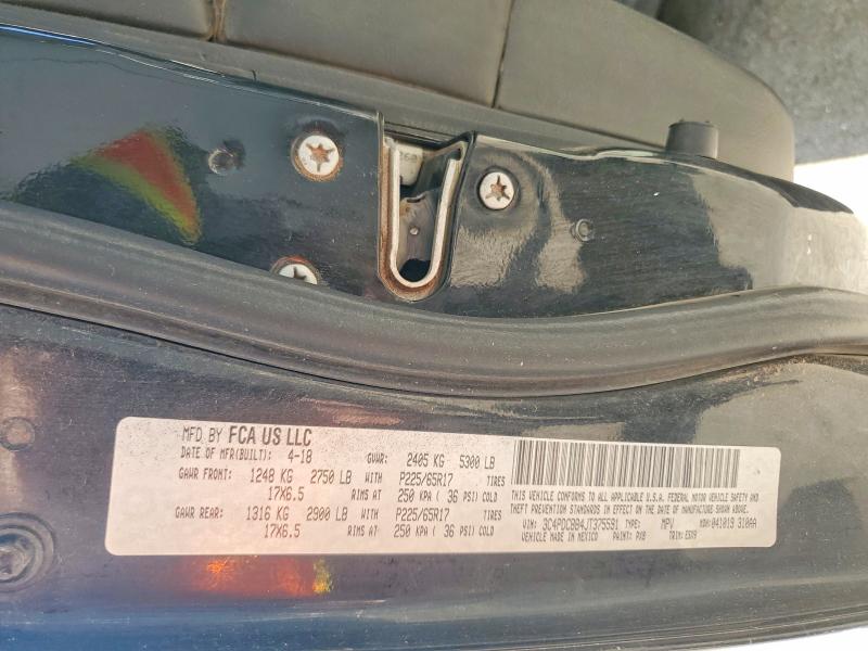 60177786 :رقم المزاد ، 3C4PDCBB4JT375591 vin ، 2018 Dodge Journey مزاد بيع