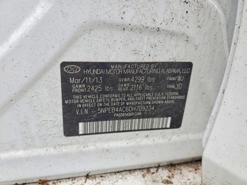 Продаж на аукціоні авто 2013 Hyundai Sonata, vin: 5NPEB4AC6DH709234, номер лоту: 60318476