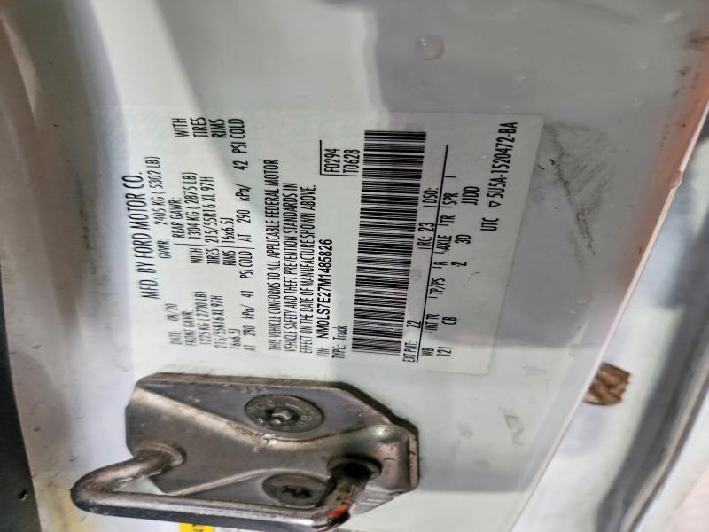 Продажа на аукционе авто 2021 Ford Transit Connect, vin: NM0LS7E27M1485826, номер лота: 60418046