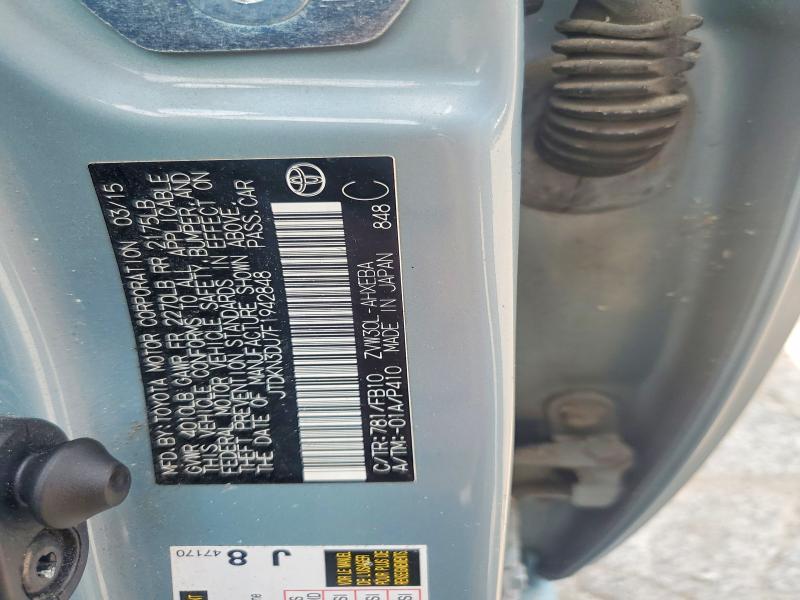 2015 Toyota Prius მანქანა იყიდება აუქციონზე, vin: JTDKN3DU7F1942848, აუქციონის ნომერი: 60644766