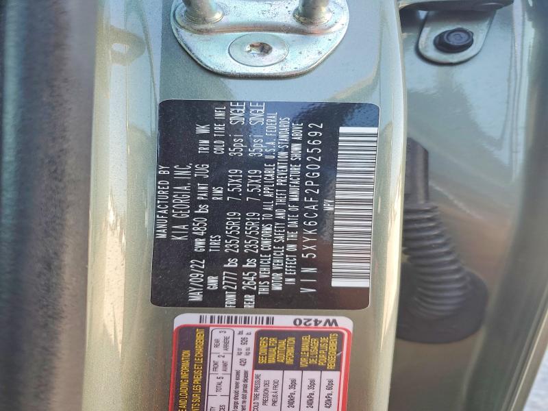 62656906 :رقم المزاد ، 5XYK6CAF2PG025692 vin ، 2023 Kia Sportage مزاد بيع