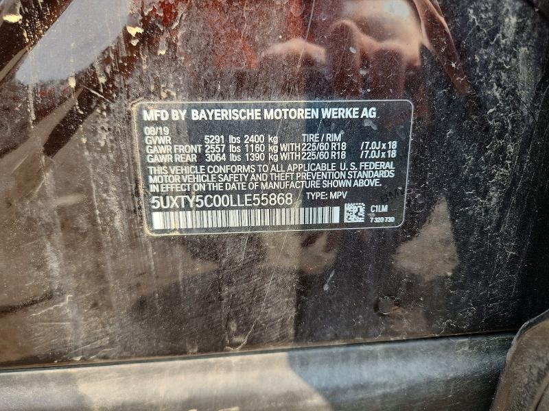 Aukcja sprzedaży 2020 Bmw X3, vin: 5UXTY5C00LLE55868, numer aukcji: 62651686