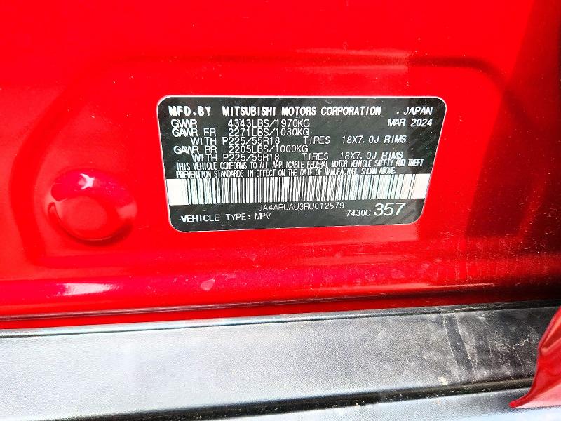 Продаж на аукціоні авто 2024 Mitsubishi Outlander Sport, vin: JA4ARUAU3RU012579, номер лоту: 61311376