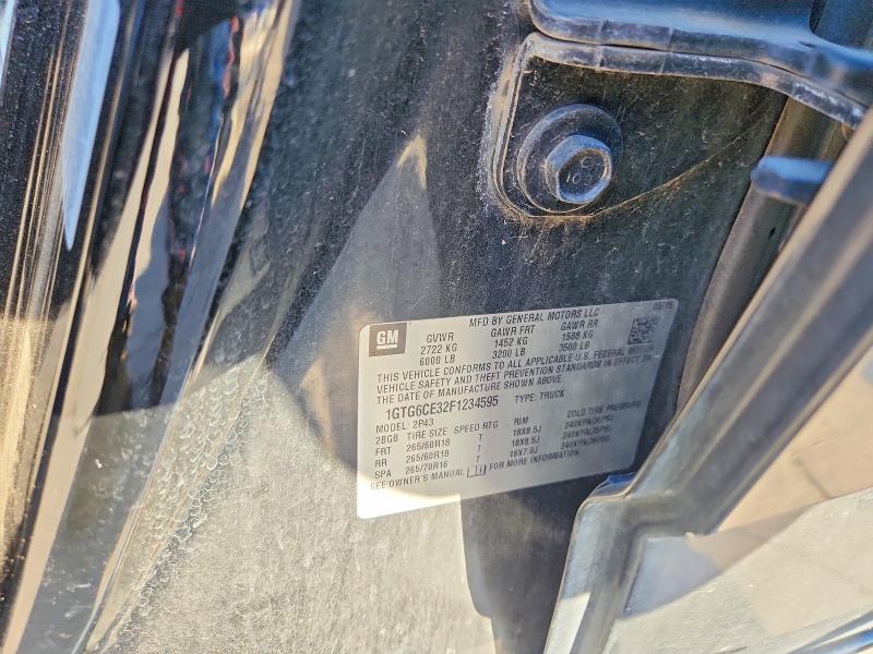 2015 Gmc Canyon მანქანა იყიდება აუქციონზე, vin: 1GTG6CE32F1234595, აუქციონის ნომერი: 60234176