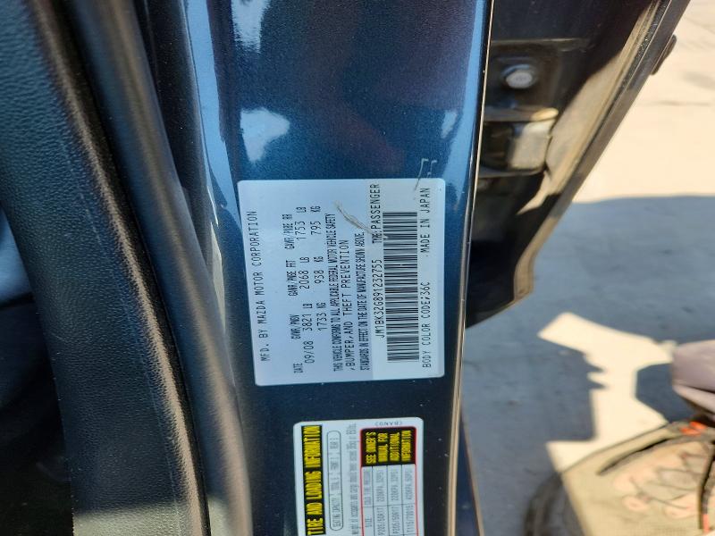 Продажа на аукционе авто 2009 Mazda 3, vin: JM1BK32G891232755, номер лота: 63380456
