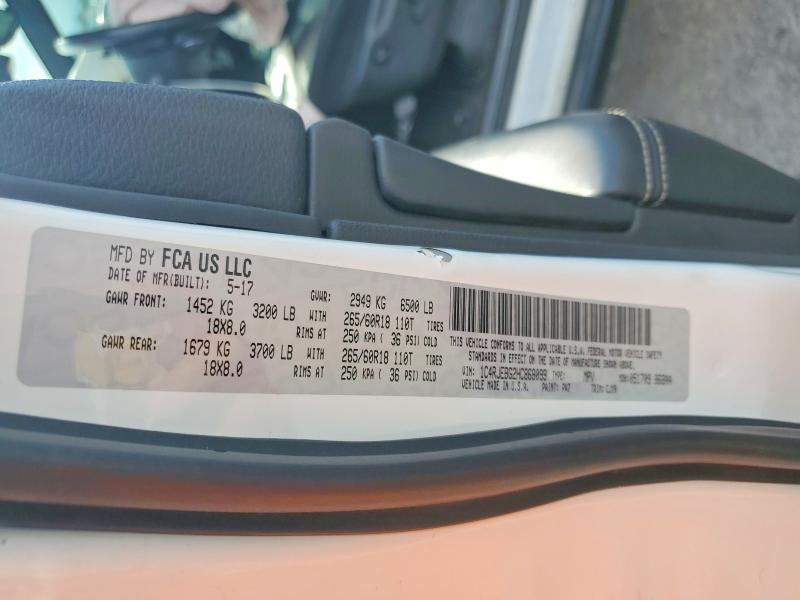 Продаж на аукціоні авто 2017 Jeep Grand Cherokee, vin: 1C4RJEBG2HC868099, номер лоту: 61699956