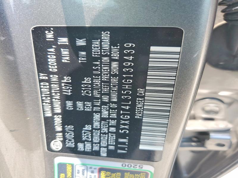 62822866 :رقم المزاد ، 5XXGT4L35HG139439 vin ، 2017 Kia Optima مزاد بيع