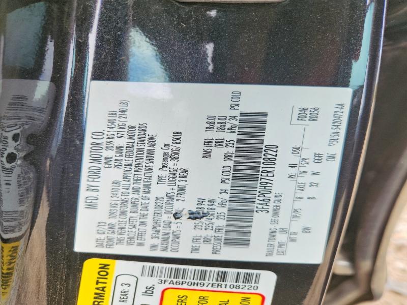 Продажа на аукционе авто 2014 Ford Fusion, vin: 3FA6P0H97ER108220, номер лота: 60887926