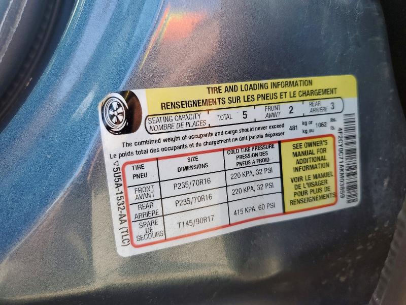 60217486 :رقم المزاد ، 4F2CY0C71AKM03859 vin ، 2010 Mazda Tribute مزاد بيع
