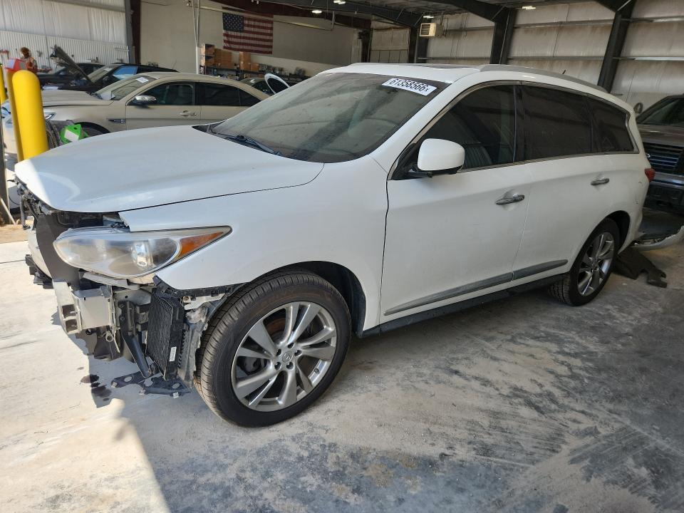 61358566 :رقم المزاد ، 5N1AL0MM7DC344109 vin ، 2013 Infiniti Jx35 مزاد بيع