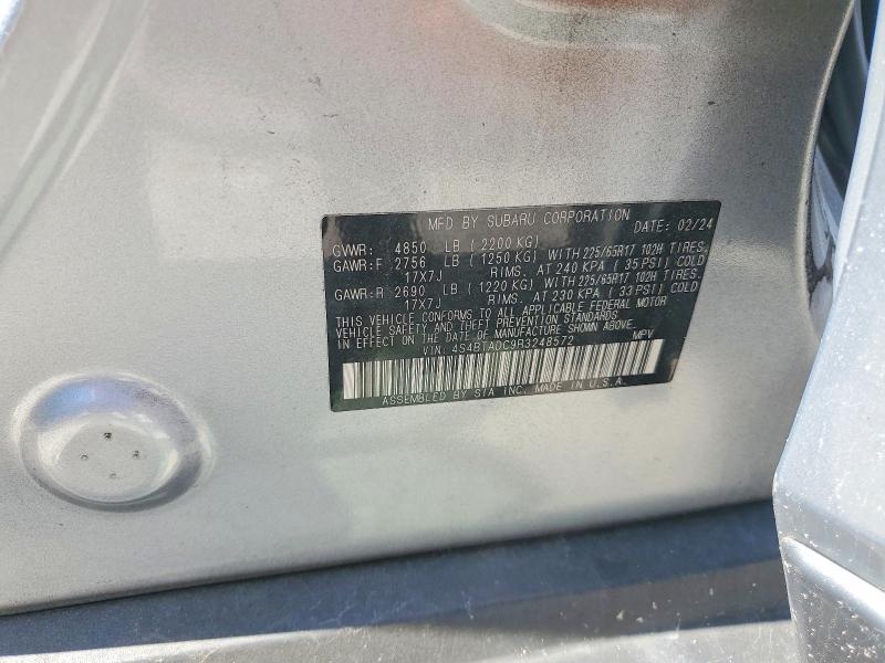 Продажа на аукционе авто 2024 Subaru Outback, vin: 4S4BTADC9R3248572, номер лота: 60919836