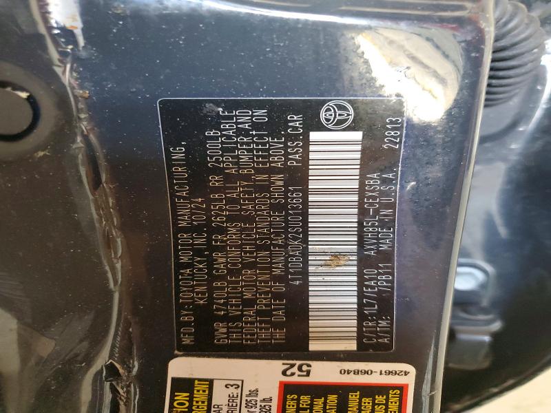 62128606 :رقم المزاد ، 4T1DBADK2SU013661 vin ، 2025 Toyota Camry مزاد بيع