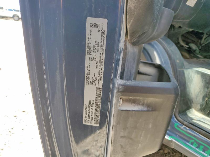 62263706 :رقم المزاد ، 3C6MRVJG6ME580066 vin ، 2021 Ram Promaster 3500 مزاد بيع