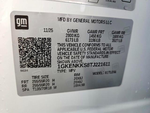 Продажа на аукционе авто 2026 Gmc Acadia, vin: 1GKENKKS8TJ221611, номер лота: 62779116