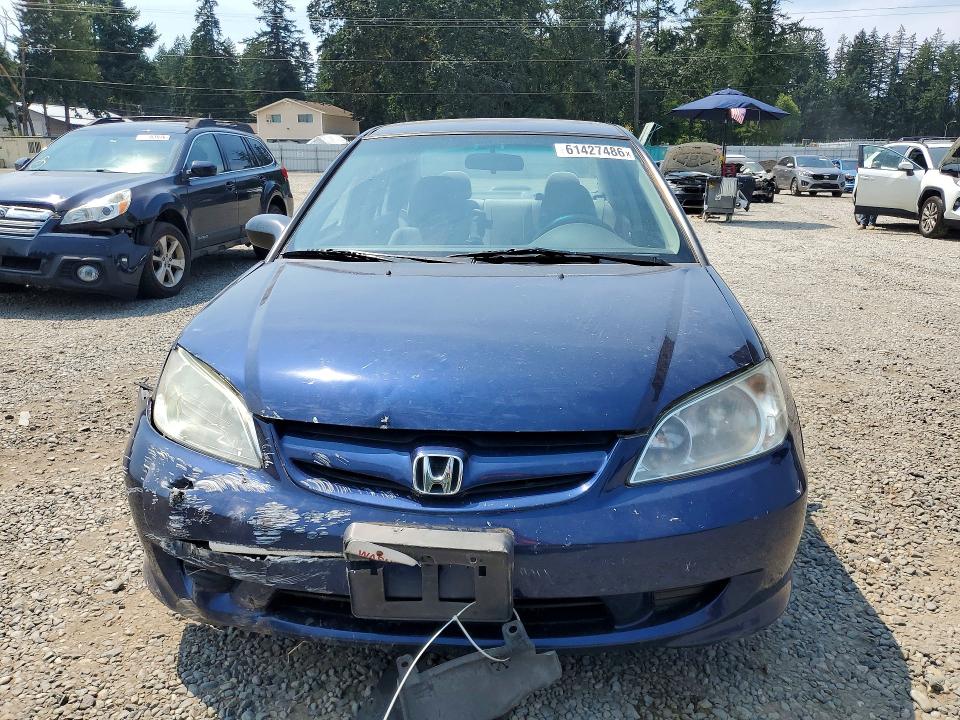 2005 Honda Civic მანქანა იყიდება აუქციონზე, vin: 2HGES16555H604835, აუქციონის ნომერი: 61427486