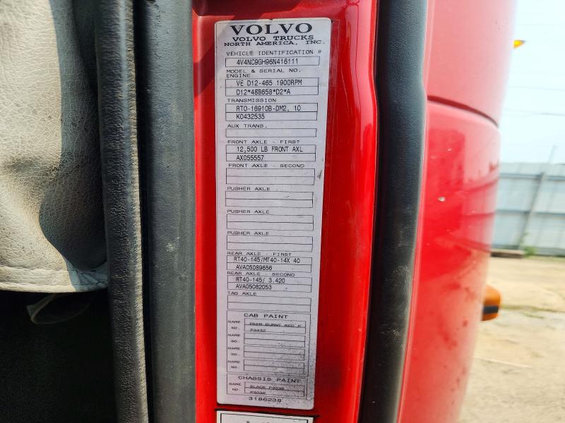 60943516 :رقم المزاد ، 4V4NC9GH96N416111 vin ، 2006 Volvo Vn Vnl مزاد بيع