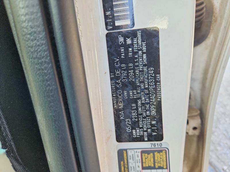 Aukcja sprzedaży 2023 Kia Forte, vin: 3KPF24AD1PE637249, numer aukcji: 62254106