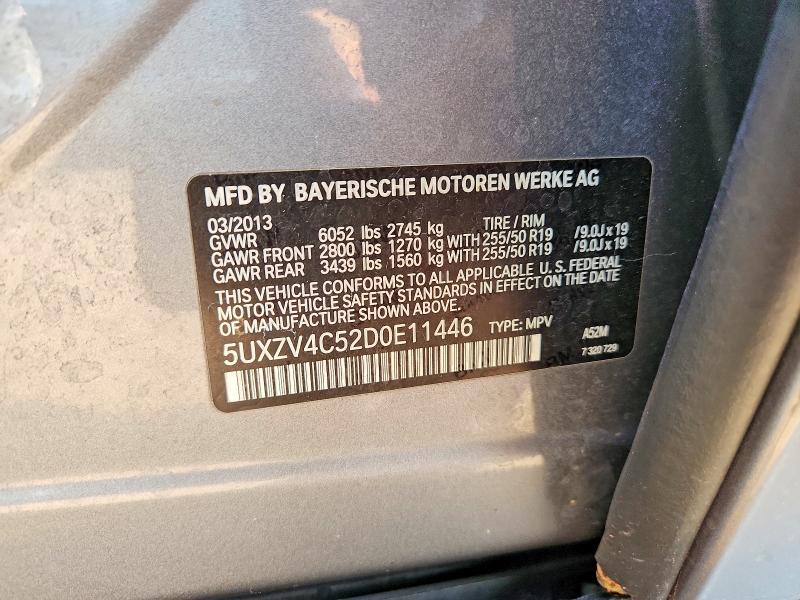 Aukcja sprzedaży 2013 Bmw X5, vin: 5UXZV4C52D0E11446, numer aukcji: 61541286