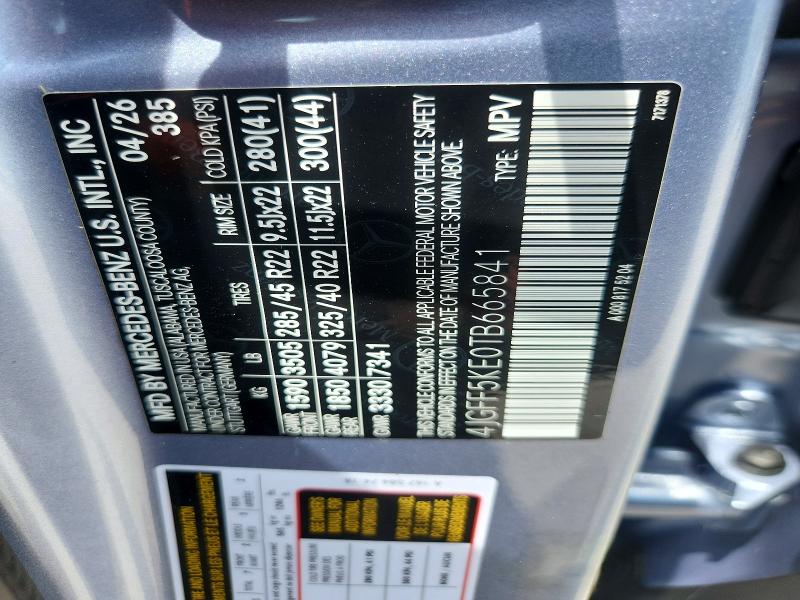 2026 Mercedes-benz Gls მანქანა იყიდება აუქციონზე, vin: 4JGFF5KE0TB665841, აუქციონის ნომერი: 62781566