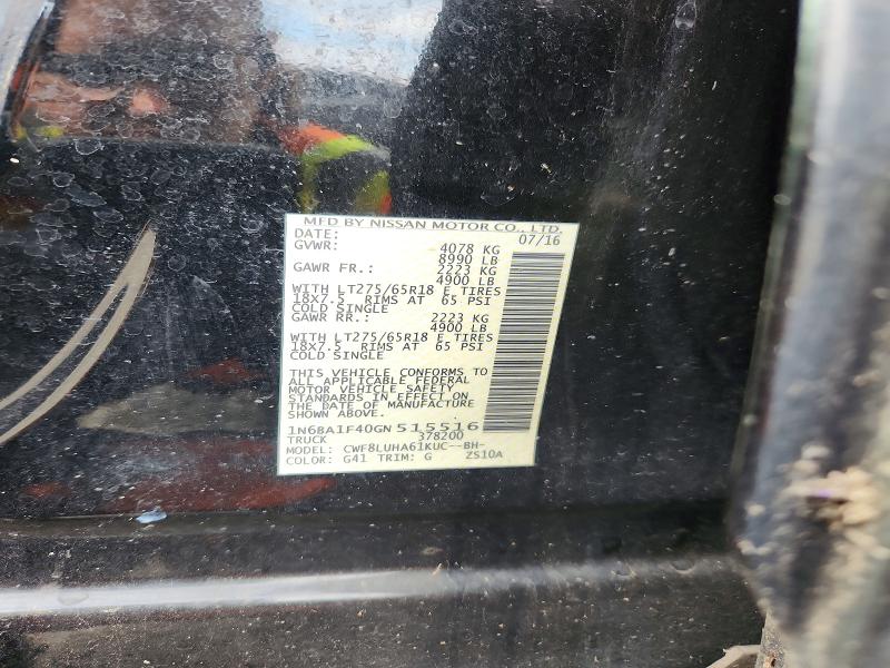 Продажа на аукционе авто 2016 Nissan Titan Xd, vin: 1N6BA1F40GN515516, номер лота: 62728066