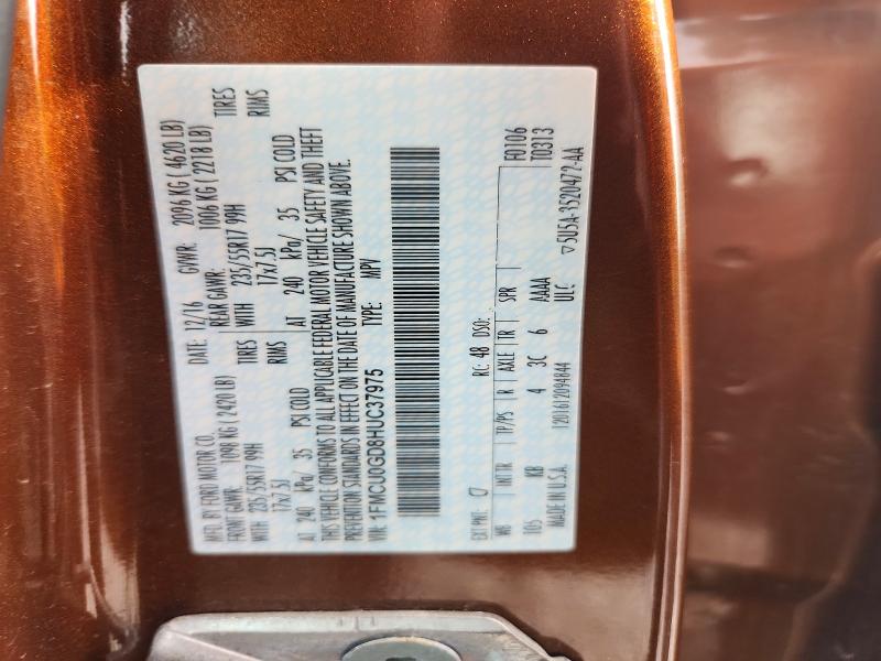 Aukcja sprzedaży 2017 Ford Escape, vin: 1FMCU0GD8HUC37975, numer aukcji: 61378356