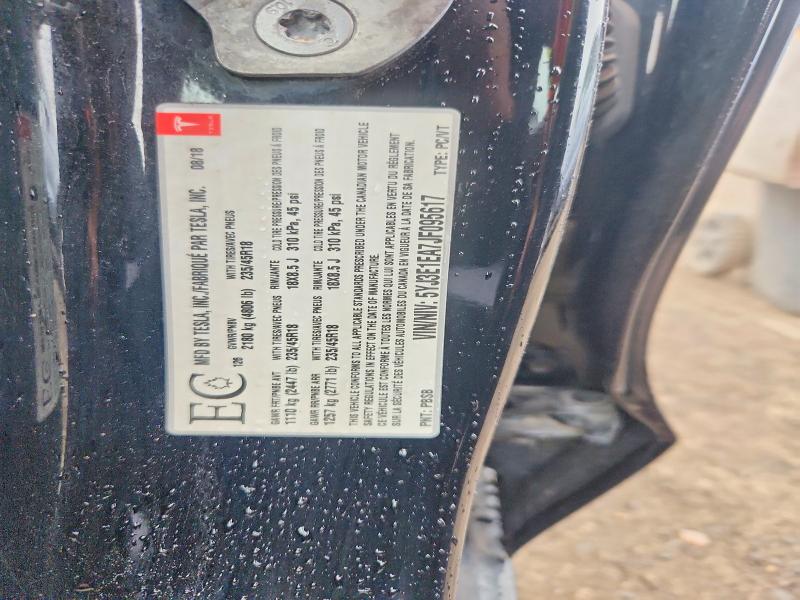 60258566 :رقم المزاد ، 5YJ3E1EA7JF095617 vin ، 2018 Tesla Model 3 مزاد بيع