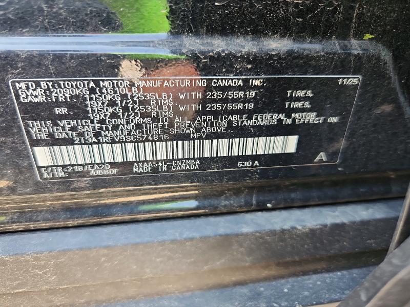 Продажа на аукционе авто 2025 Toyota Rav4, vin: 2T3A1RFV9SC574816, номер лота: 61061116