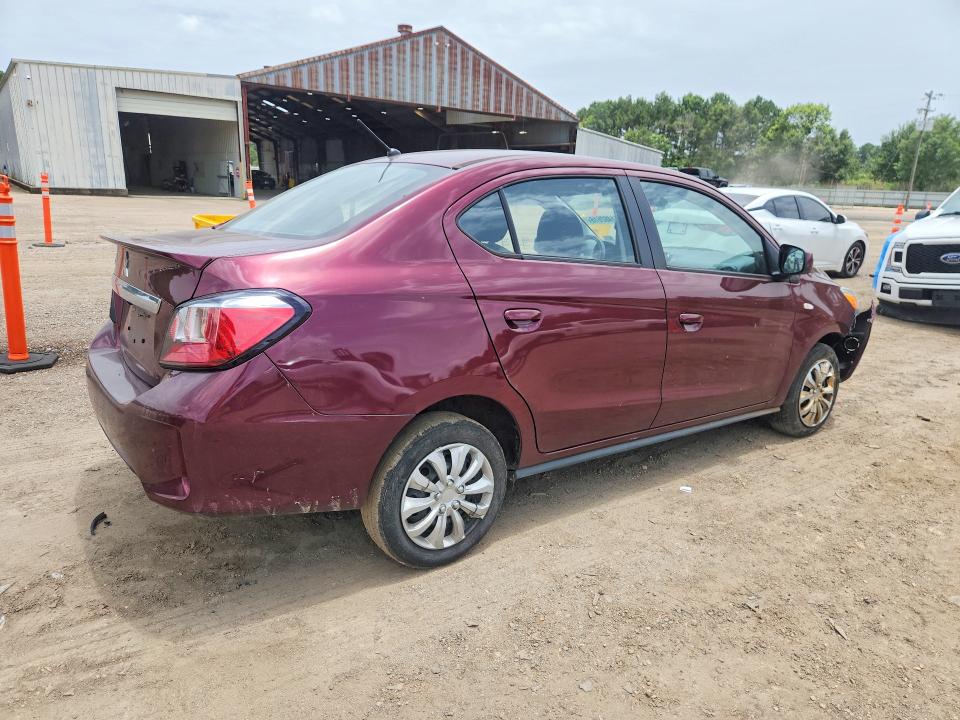 2022 Mitsubishi Mirage მანქანა იყიდება აუქციონზე, vin: ML32FUFJ7NHF04106, აუქციონის ნომერი: 61482616