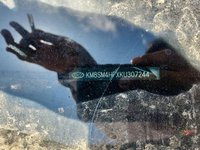 2019 Hyundai Santa Fe Xl მანქანა იყიდება აუქციონზე, vin: KM8SM4HFXKU307244, აუქციონის ნომერი: 62066726