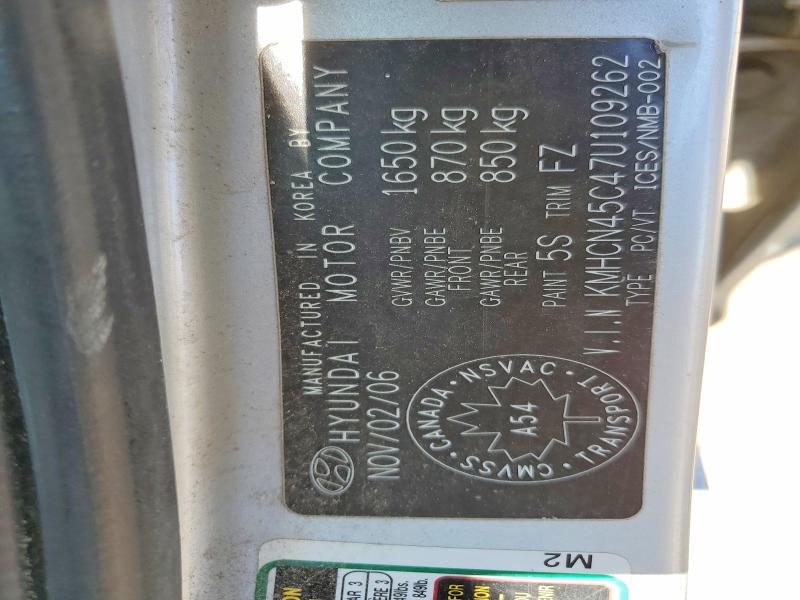 63337906 :رقم المزاد ، KMHCN45C47U109262 vin ، 2007 Hyundai Accent مزاد بيع