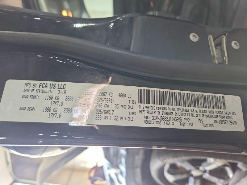 Продаж на аукціоні авто 2018 Jeep Compass, vin: 3C4NJDBB2JT345205, номер лоту: 60996416