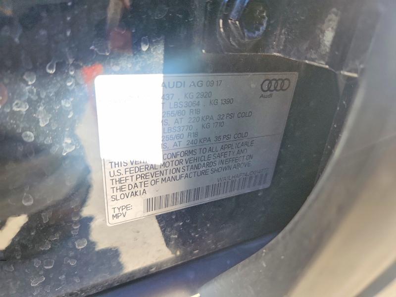 Продаж на аукціоні авто 2018 Audi Q7, vin: WA1LHAF74JD014777, номер лоту: 60115496