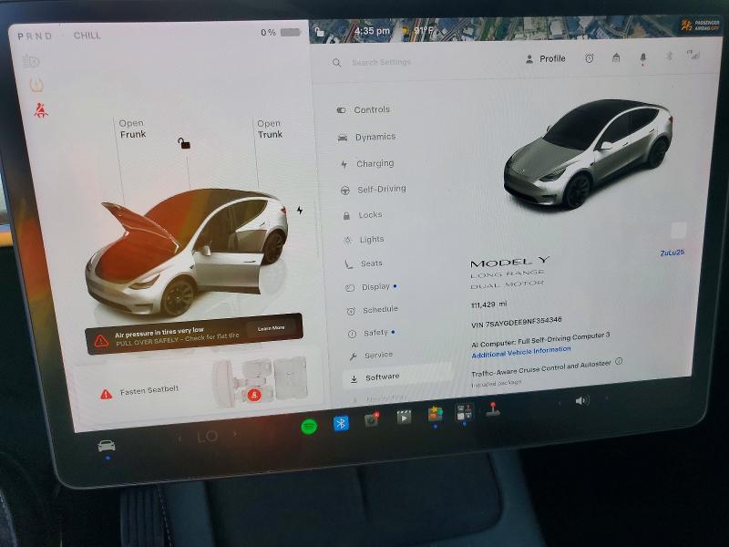 57495156 :رقم المزاد ، 7SAYGDEE9NF354346 vin ، 2022 Tesla Model Y مزاد بيع