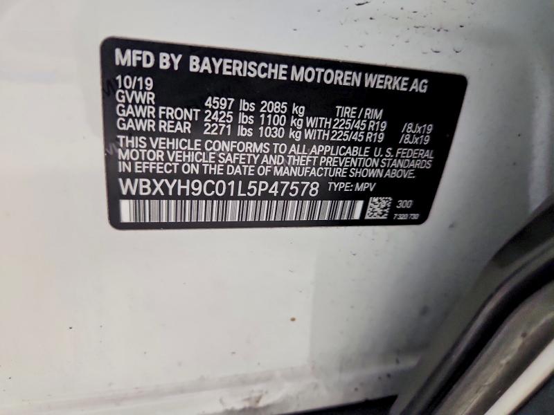 Aukcja sprzedaży 2020 Bmw X2, vin: WBXYH9C01L5P47578, numer aukcji: 59138026