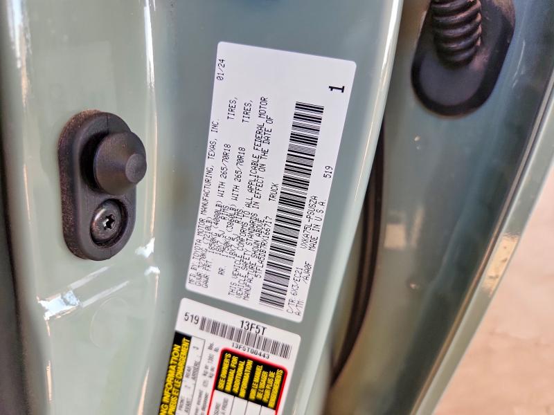 2024 Toyota Tundra მანქანა იყიდება აუქციონზე, vin: 5TFLA5DB7RX166717, აუქციონის ნომერი: 60276266