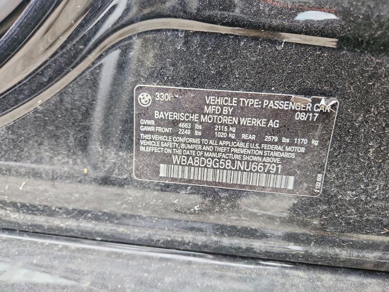 Продажа на аукционе авто 2018 Bmw 330, vin: WBA8D9G58JNU66791, номер лота: 58353766