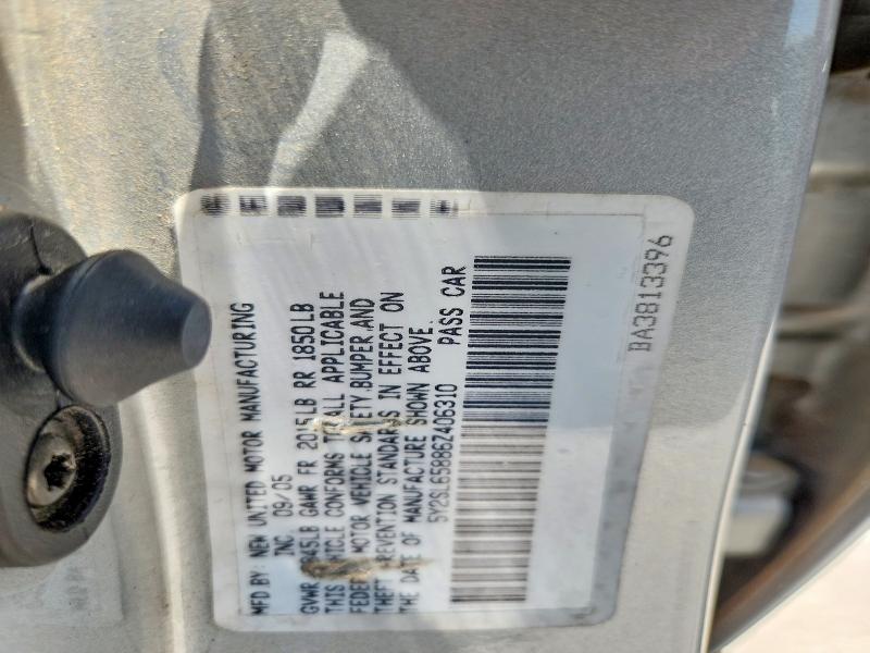 Продаж на аукціоні авто 2006 Pontiac Vibe, vin: 5Y2SL65886Z406310, номер лоту: 62300576