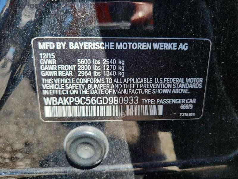 Продаж на аукціоні авто 2016 Bmw 550, vin: WBAKP9C56GD980933, номер лоту: 58959836