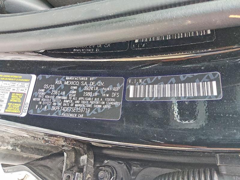 Продаж на аукціоні авто 2025 Kia K4, vin: 3KPFT4DE7SE159719, номер лоту: 60508596
