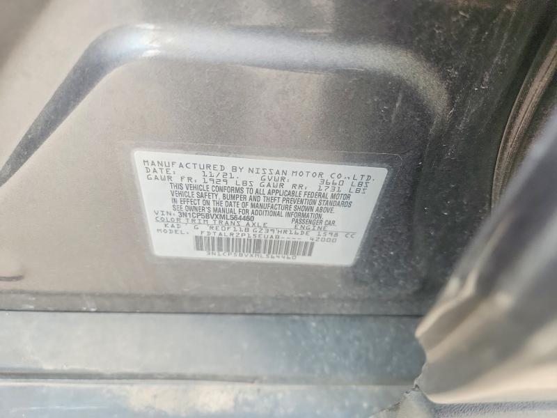Продажа на аукционе авто 2021 Nissan Kicks, vin: 3N1CP5BVXML564460, номер лота: 62459906
