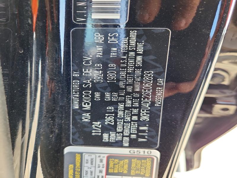 Продаж на аукціоні авто 2025 Kia K4, vin: 3KPFU4DE2SE062893, номер лоту: 63289686