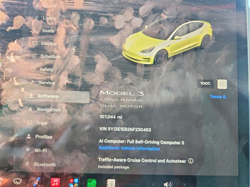 59344656 :رقم المزاد ، 5YJ3E1EB2NF230453 vin ، 2022 Tesla Model 3 مزاد بيع