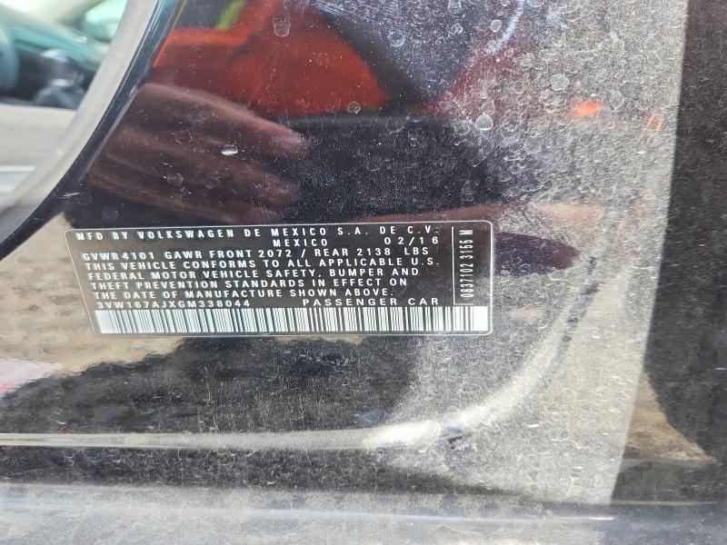 Aukcja sprzedaży 2016 Volkswagen Jetta, vin: 3VW167AJXGM338044, numer aukcji: 59995896