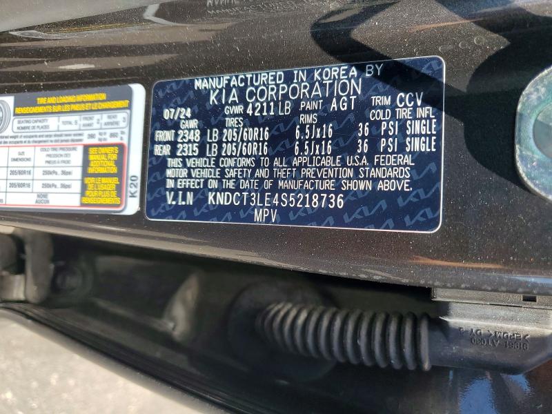 Aukcja sprzedaży 2025 Kia Niro, vin: KNDCT3LE4S5218736, numer aukcji: 63331056