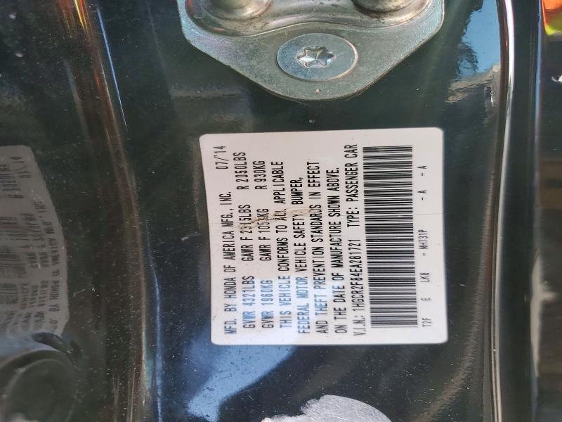 2014 Honda Accord მანქანა იყიდება აუქციონზე, vin: 1HGCR2F84EA281721, აუქციონის ნომერი: 60362026