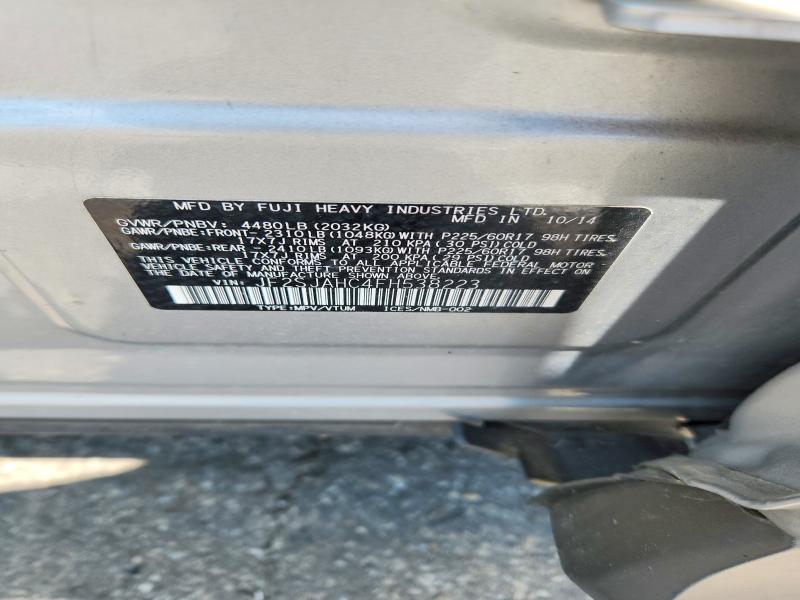 Продажа на аукционе авто 2015 Subaru Forester, vin: JF2SJAHC4FH538223, номер лота: 62382336