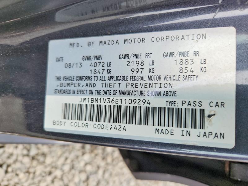 Продажа на аукционе авто 2014 Mazda 3, vin: JM1BM1V36E1109294, номер лота: 60173516